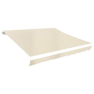 vidaXL Markisenbespannung Canvas Creme 3 x 2,5 m (ohne Rahmen)