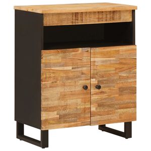 vidaXL Seitenschrank mit T&uuml;r Braun 60 x 33 x 75 cm Massivholz Mango