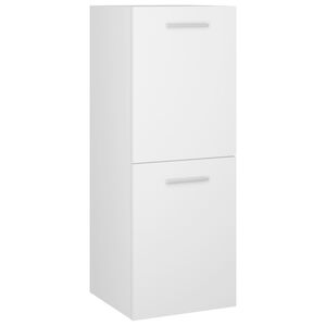 vidaXL Badezimmerschrank Wei&szlig; 30x30x80 cm Holzwerkstoff