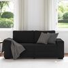 vidaXL 2-Sitzer-Sofa Schwarz 180x77x82 cm Stoff