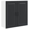 vidaXL Wandschrank PORTO Schwarz 80 x 31 x 80 cm Holzwerkstoff
