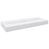 vidaXL Waschbecken 120 x 46 x 11 cm Mineralguss/Marmorguss Wei&szlig;