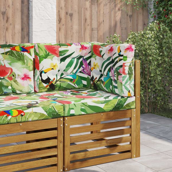 vidaXL Sofakissen f&uuml;r drau&szlig;en 3 pcs Bunt Polyester