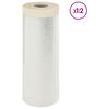 vidaXL Staubschutzfolie mit Klebeband 12 pcs Transparent 210 x 2000 cm