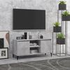 vidaXL TV-Schrank mit Metallbeinen Betongrau 103,5x35x50 cm
