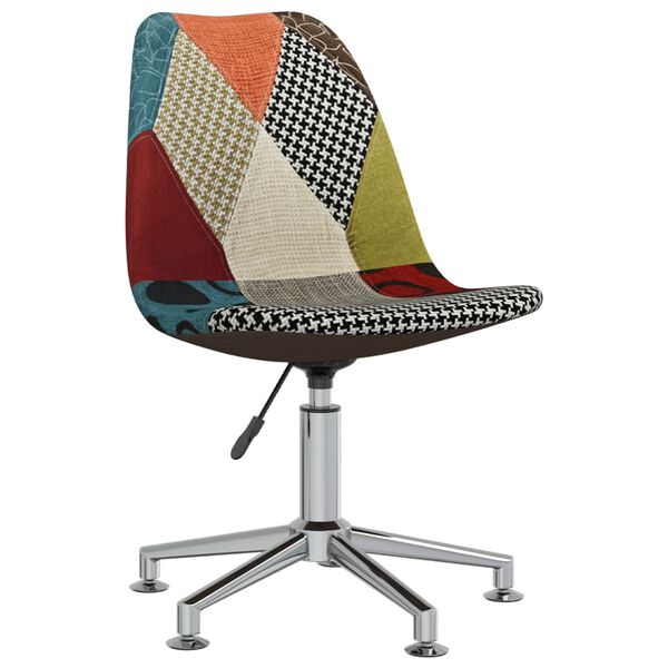 vidaXL Esszimmerst&uuml;hle 4 Stk. Drehbar Patchwork Stoff