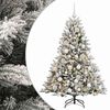 vidaXL K&uuml;nstlicher Weihnachtsbaum mit Weihnachtskugel 120 cm 150 LEDs