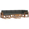 vidaXL Outdoor-Sofagarnitur 8 stk. Natur und Anthrazit