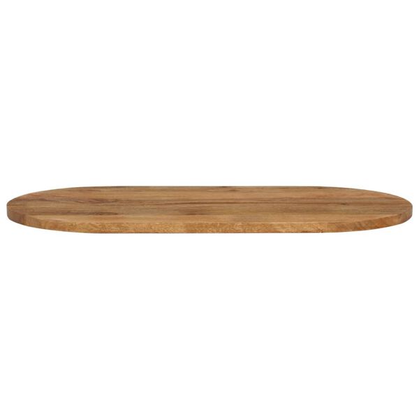 vidaXL Tischplatte 140x50x2,5 cm Oval Massivholz Mango