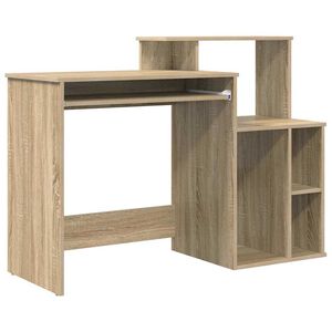 vidaXL Schreibtisch Sonoma-Eiche 120,5 x 44 x 88,5 cm Holzwerkstoff