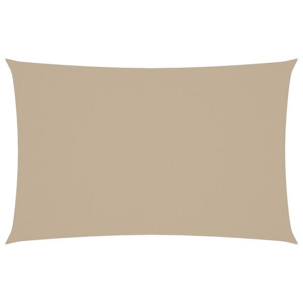 vidaXL Sonnensegel Oxford-Gewebe Rechteckig 4x7 m Beige