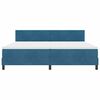 vidaXL Boxspringbett mit Matratze Dunkelblau 200 x 200 cm Samt