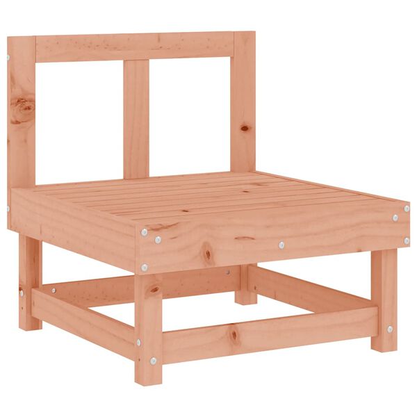 vidaXL Mittelsofa mit Kissen Massivholz Douglasie