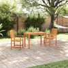 vidaXL Garten Essgruppe 3 pcs Braun Massivholz Akazie