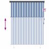vidaXL Rollo Gestreift Blau und Wei&szlig; 200 x 250 cm Stoff und Aluminium