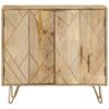 vidaXL Sideboard 80x30x75 cm Massivholz Mango