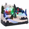vidaXL Mini-Weihnachtsdorf 16 x 11,5 x 13 cm Kunststoff Mehrfarbig