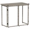vidaXL Gartentisch Klappbar Grau 90x51x75 cm Poly Rattan