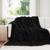 vidaXL &Uuml;berwurfdecke Schwarz 270 x 240 cm Fleece