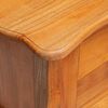 vidaXL Beistelltisch Natur 60,5 x 30 x 61 cm Massives Mahagoni Holz