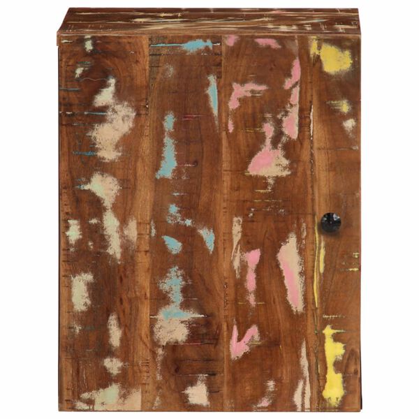 vidaXL Bad-Wandschrank 38x33x48 cm Altholz Massiv