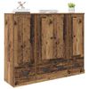 vidaXL Highboard mit Schubladen 3 pcs Altholz Holzwerkstoff