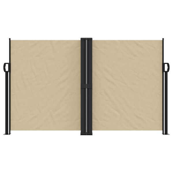 vidaXL Seitenmarkise Ausziehbar Beige 140x600 cm