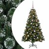 vidaXL K&uuml;nstlicher Weihnachtsbaum mit Weihnachtskugel 120 cm 150 LEDs