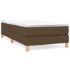 vidaXL Boxspringbettgestell Dunkelbraun 90x200 cm Stoff