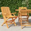 vidaXL Gartenstühle 2 Stk. Klappbar 61x67x90 cm Massivholz Teak