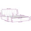 vidaXL Bettgestell ohne Matratze "Hanko" Hellgrau 160x200 cm Samt