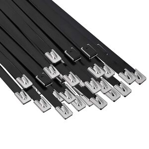 vidaXL Kabelbinder 250 stk. 7,9 x 800 mm Schwarz