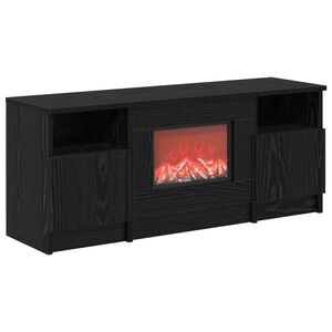 vidaXL Elektrokamin Schwarz Eichen-Optik 98 x 28,5 x 40,5 cm