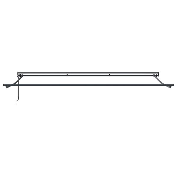 vidaXL Einziehbare Markise Orange und Schwarz 500 x 300 cm