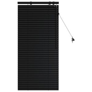 vidaXL Venezianische Jalousie Schwarz 60 x 130 cm 35 mm