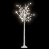 vidaXL Weihnachtsbaum 156 LEDs 1,5 m Kaltwei&szlig; Indoor Outdoor