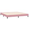 vidaXL Boxspringbett ohne Matratze Rosa 200x220 cm Samt