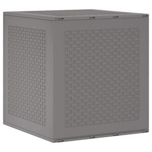 vidaXL Aufbewahrungsbox Hellgrau 55 x 53 x 57 cm Polypropylen