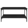 vidaXL Couchtisch Schwarz 80x80x40 cm Holzwerkstoff