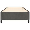 vidaXL Bettgestell ohne Matratze Dunkelgrau 90x200 cm Samt