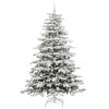 vidaXL K&uuml;nstlicher klappbarer Weihnachtsbaum Wei&szlig; 240 cm PE und PVC