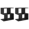 vidaXL Nachttische 2 Stk. Schwarz 50x30x51,5 cm Holzwerkstoff