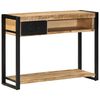 vidaXL Konsolentisch 100x35x75 cm Raues Massivholz Mango