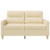 vidaXL 2-Sitzer-Sofa Creme 120 cm Stoff