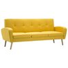 vidaXL Sofa 3-Sitzer Stoff Gelb