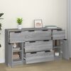 vidaXL 3-tlg. Sideboard-Set Grau Sonoma Holzwerkstoff
