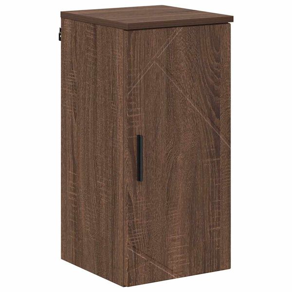 vidaXL Badezimmerschrank mit T&uuml;r Braun Eichen-Optik 30 x 31,5 x 61 cm