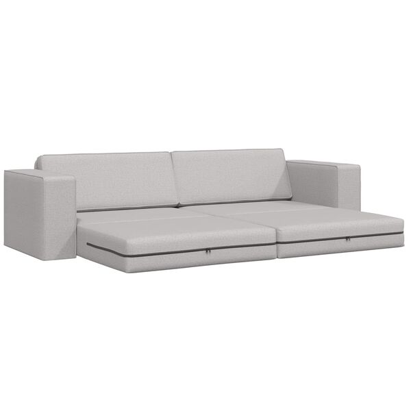 vidaXL Schlafsofa 200cm Wolkengrau Stoff
