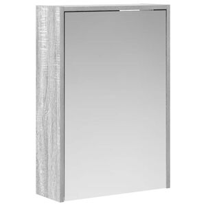 vidaXL Badezimmerspiegelschrank Graues Sonoma 43 x 16 x 62.5 cm