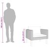vidaXL 1-Sitzer-Gartensofa mit Auflagen Poly Rattan Beige